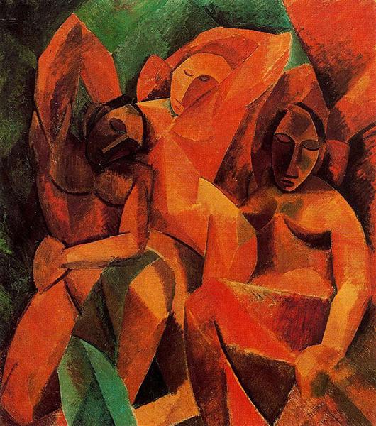 Pablo Picasso Oil Painting Three Women Trois Femmes